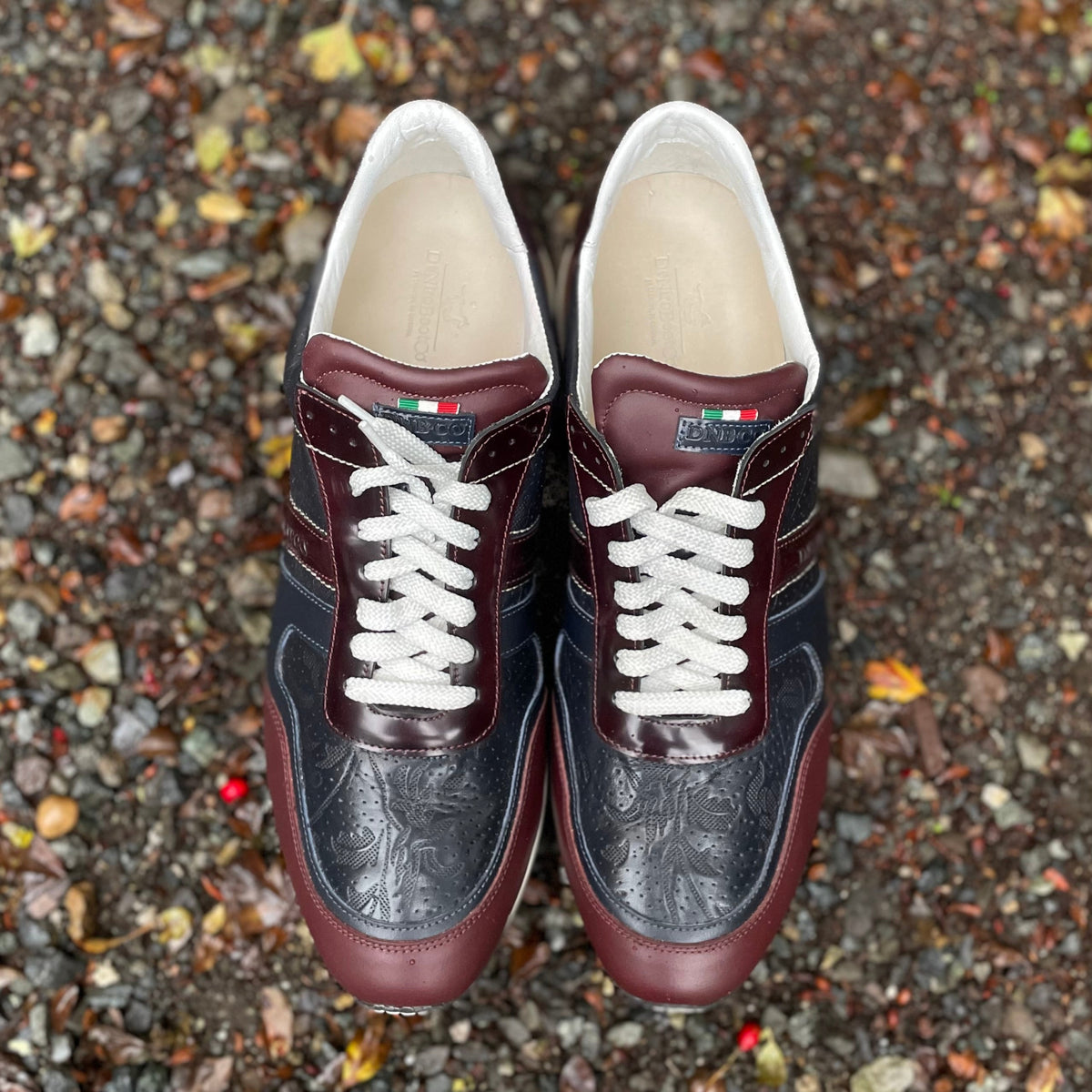 Custom DeNiro Viceversa Sneaker Shoe - Burgundy & Navy