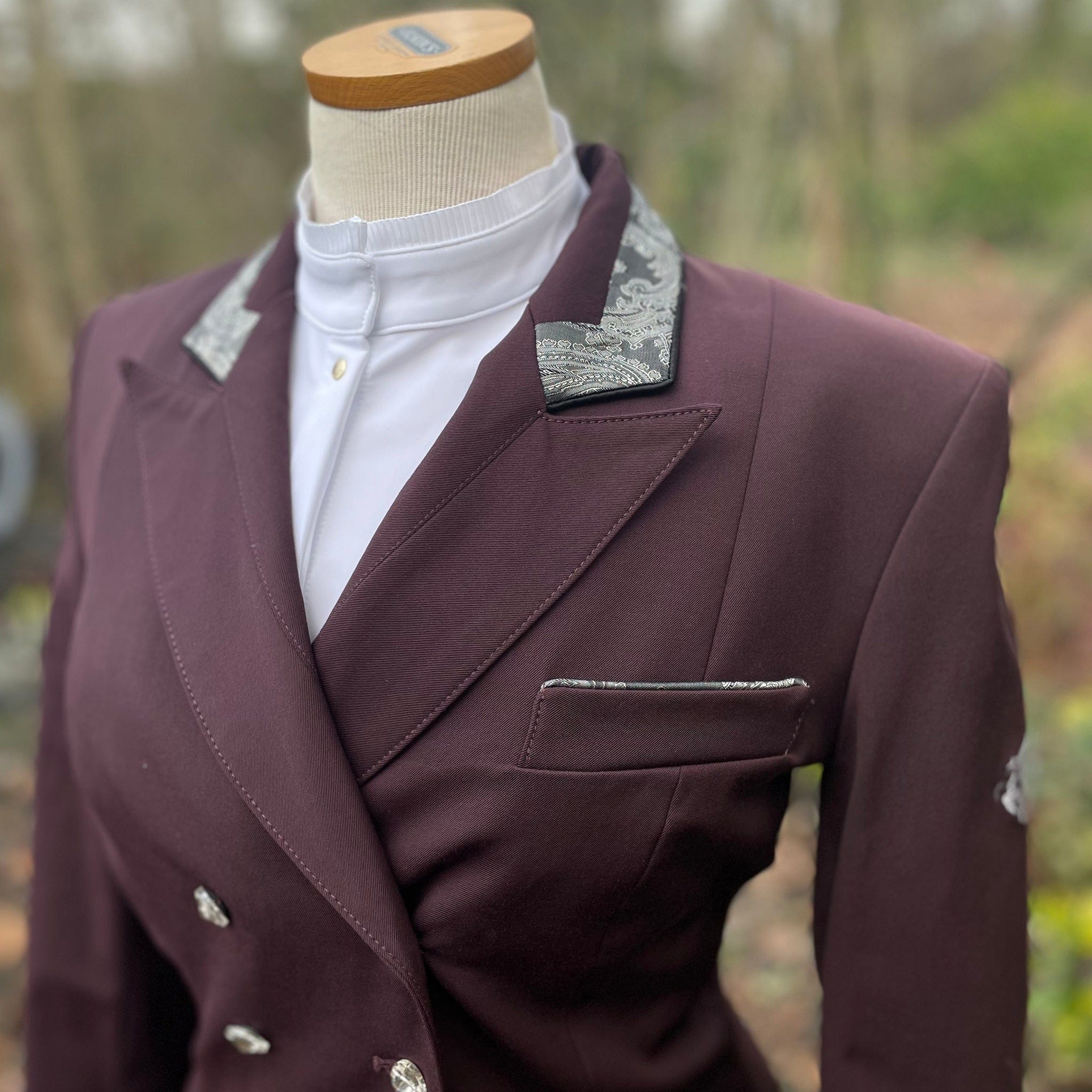 Flying Changes Isabell Shadbelly - Burgundy & Paisley