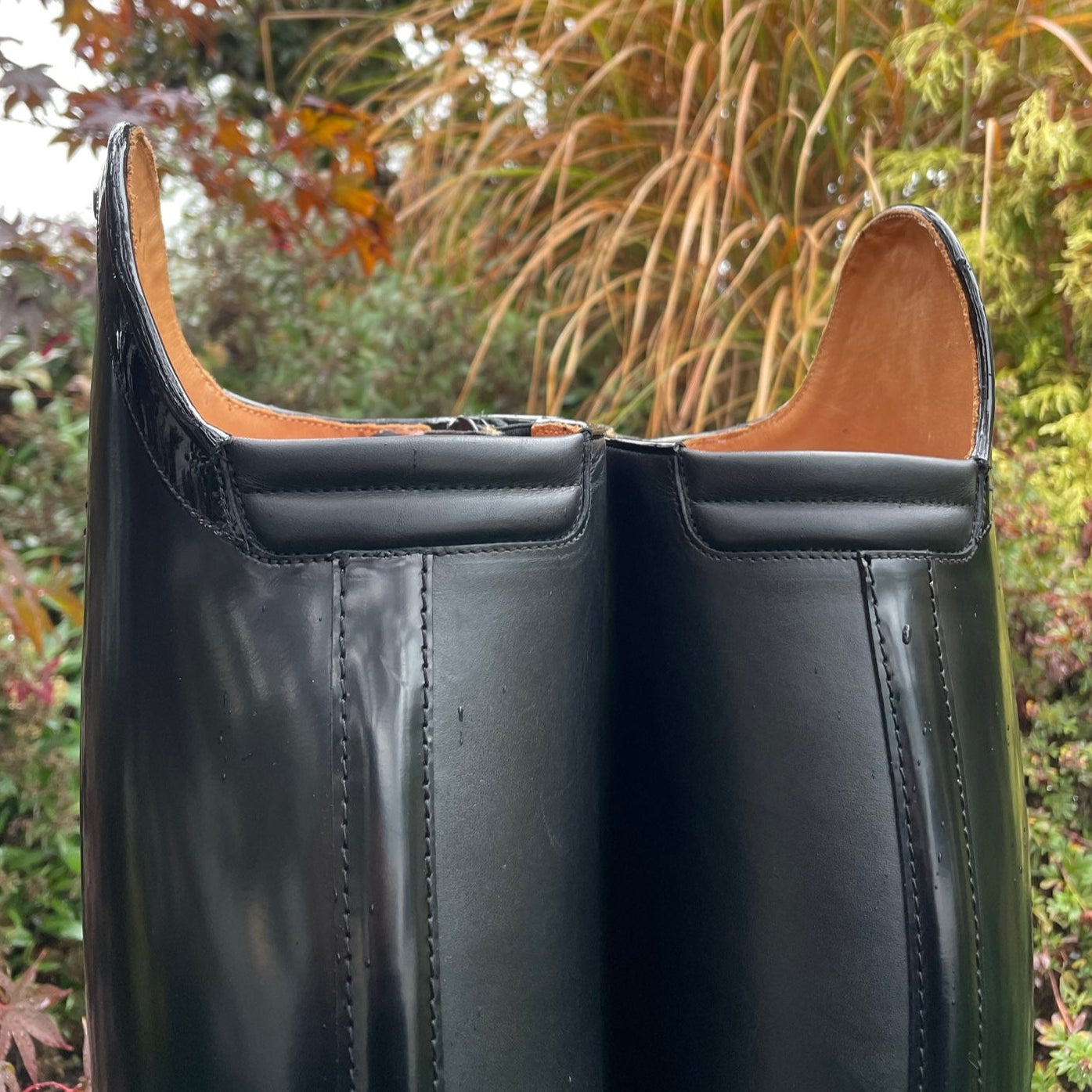 Custom DeNiro Raffaello Dressage Boot - Black Rondine Patent Comfort Edition