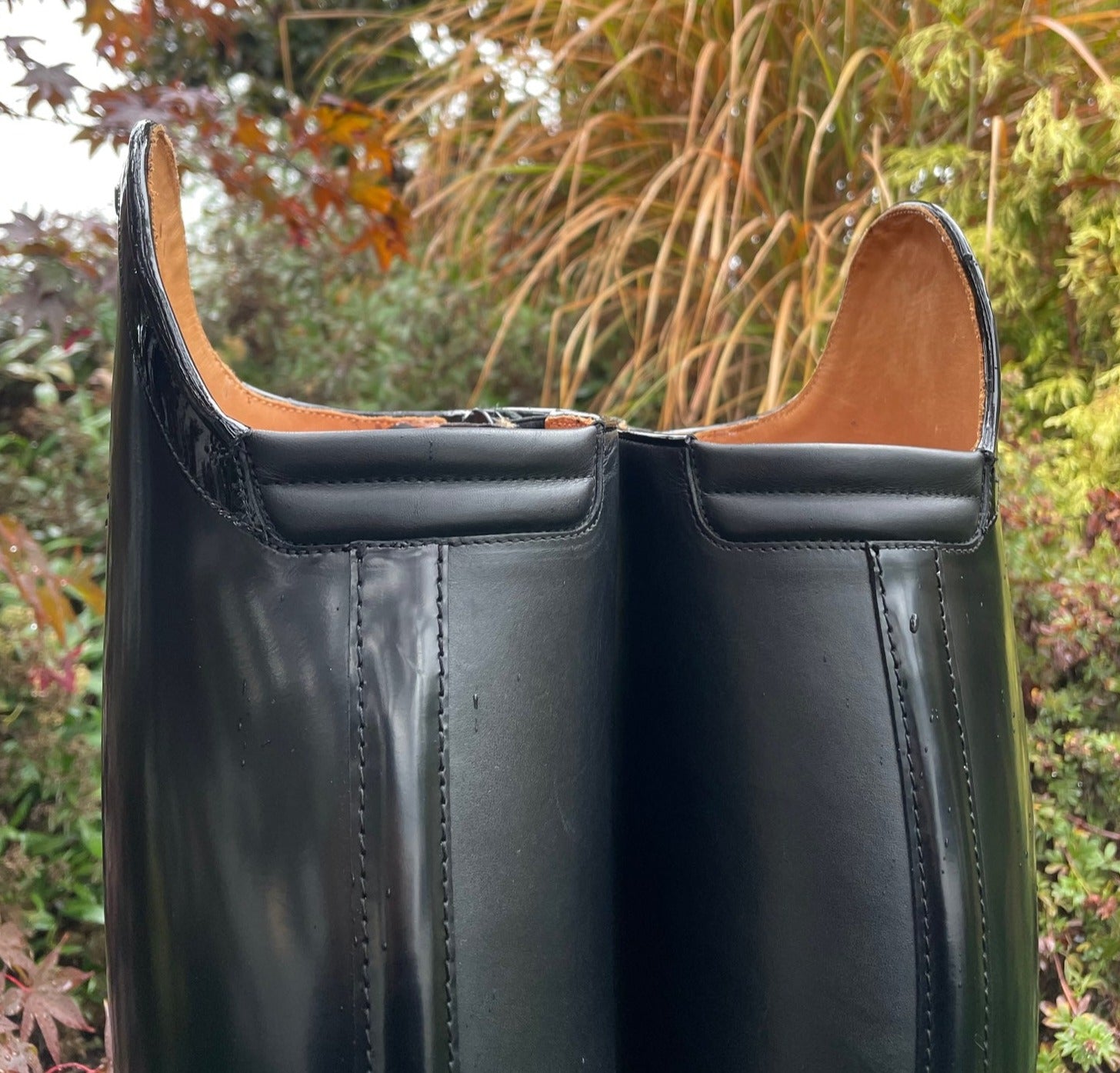 Custom DeNiro Raffaello Dressage Boot - Black Rondine Patent Comfort Edition