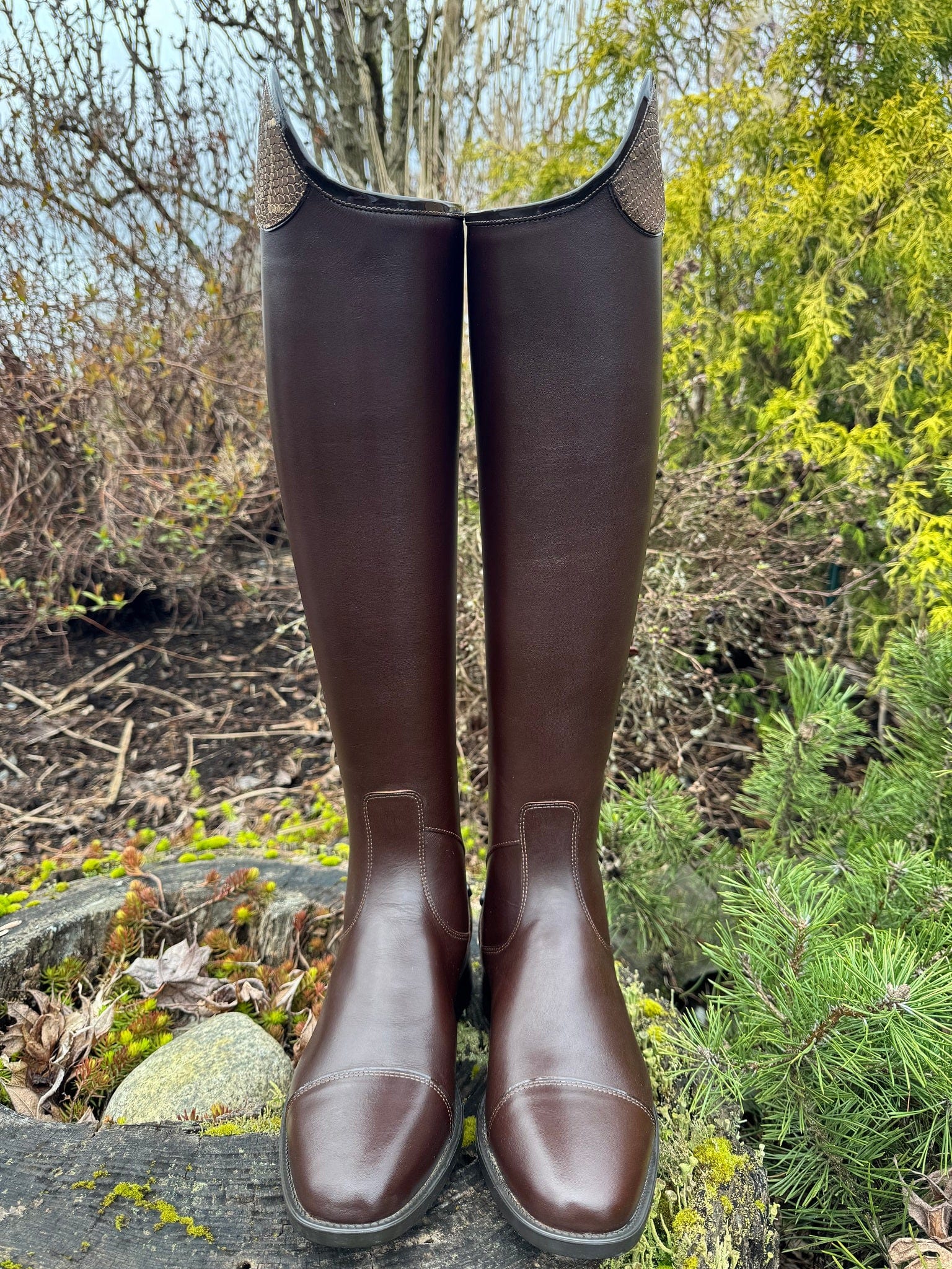 Custom DeNiro Salentino Dress Boot - Brown Regal