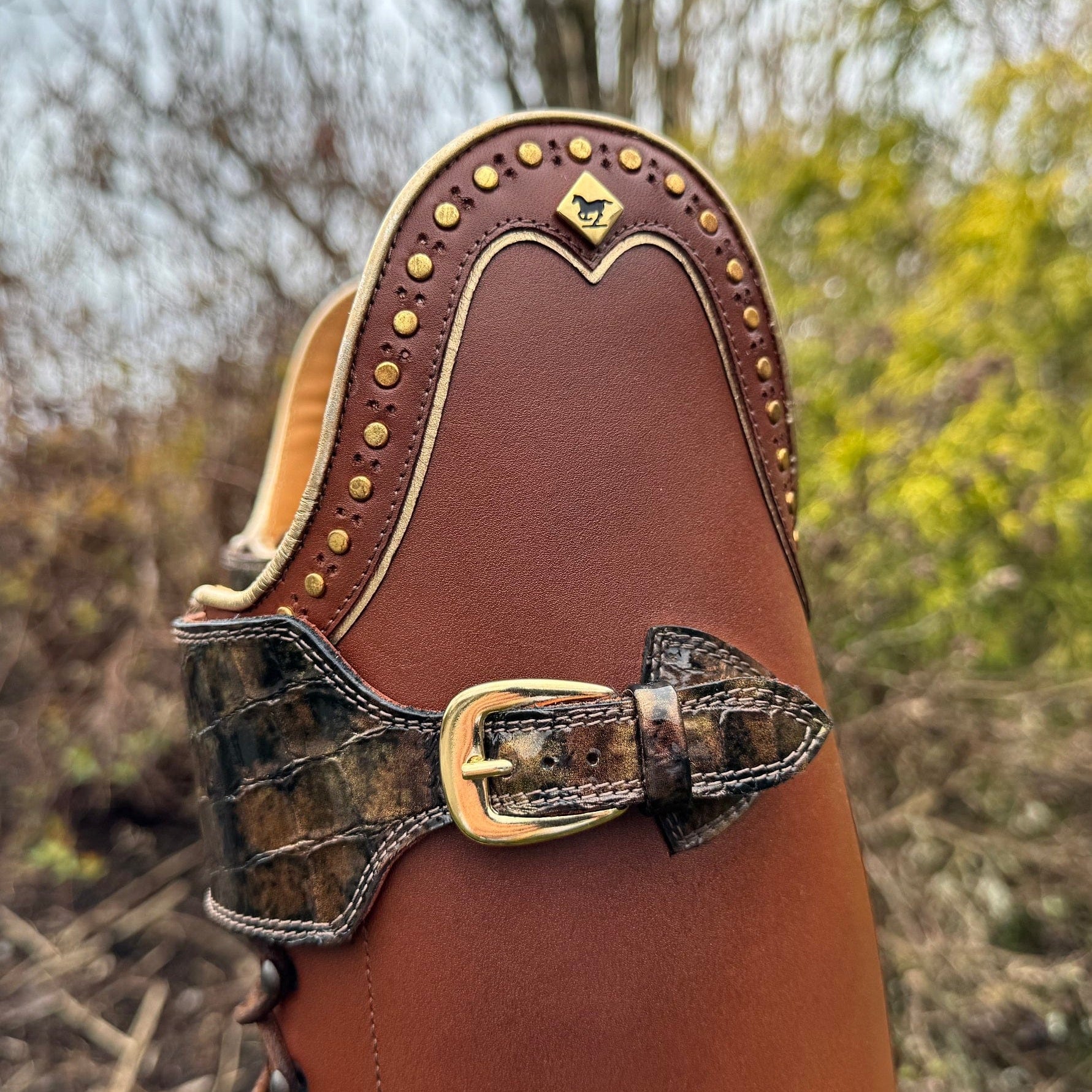 Custom DeNiro Tintoretto Dressage Boot - Vintage Brandy with Lucidi Sfumato