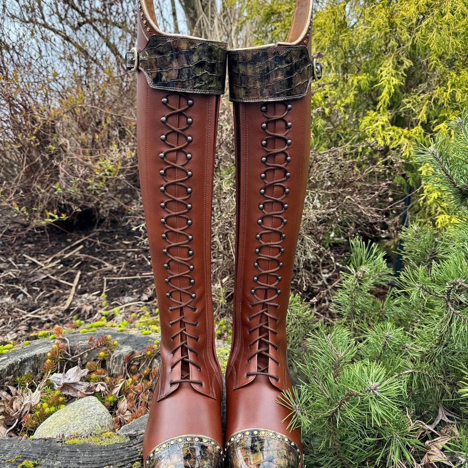 Custom DeNiro Tintoretto Dressage Boot - Vintage Brandy with Lucidi Sfumato
