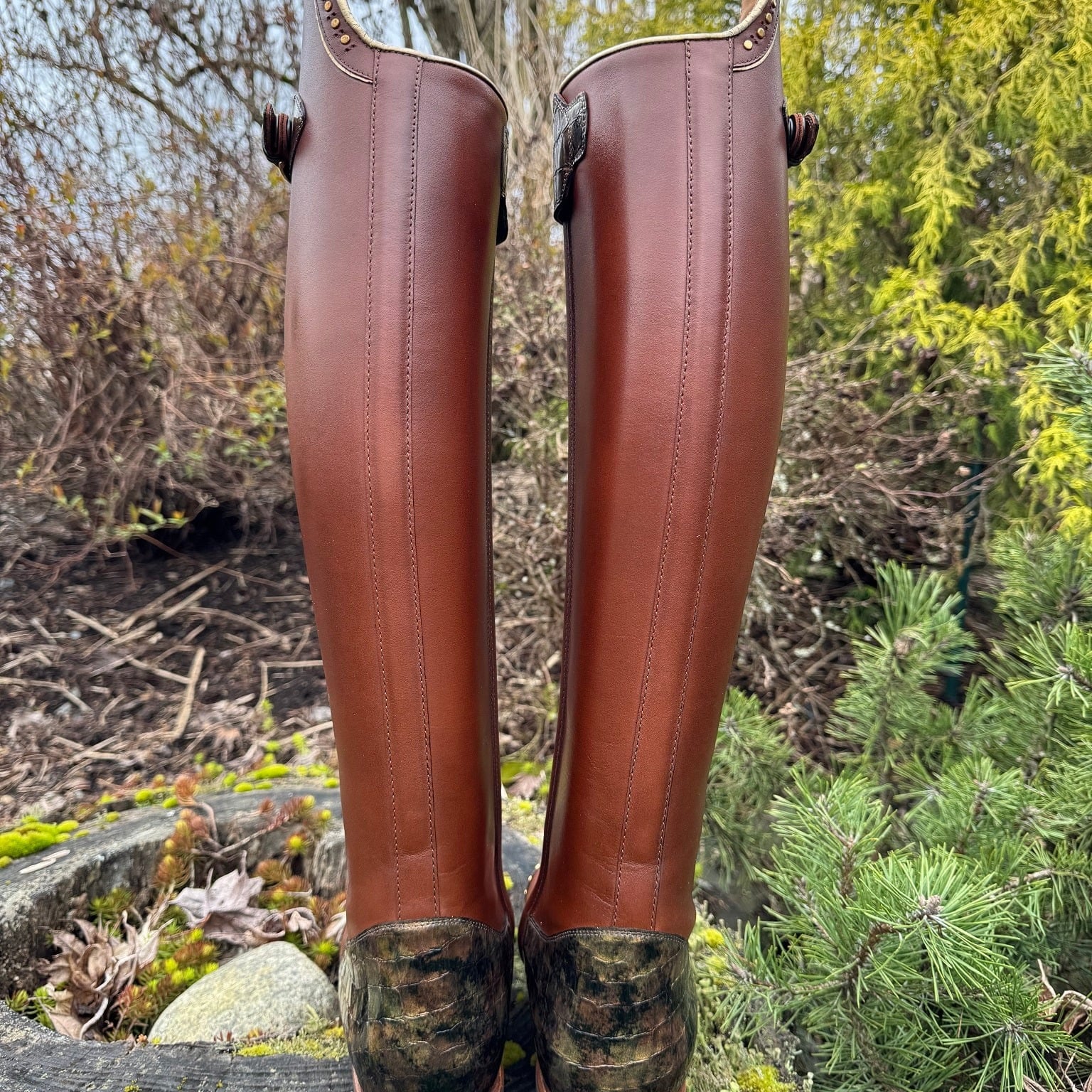 Custom DeNiro Tintoretto Dressage Boot - Vintage Brandy with Lucidi Sfumato