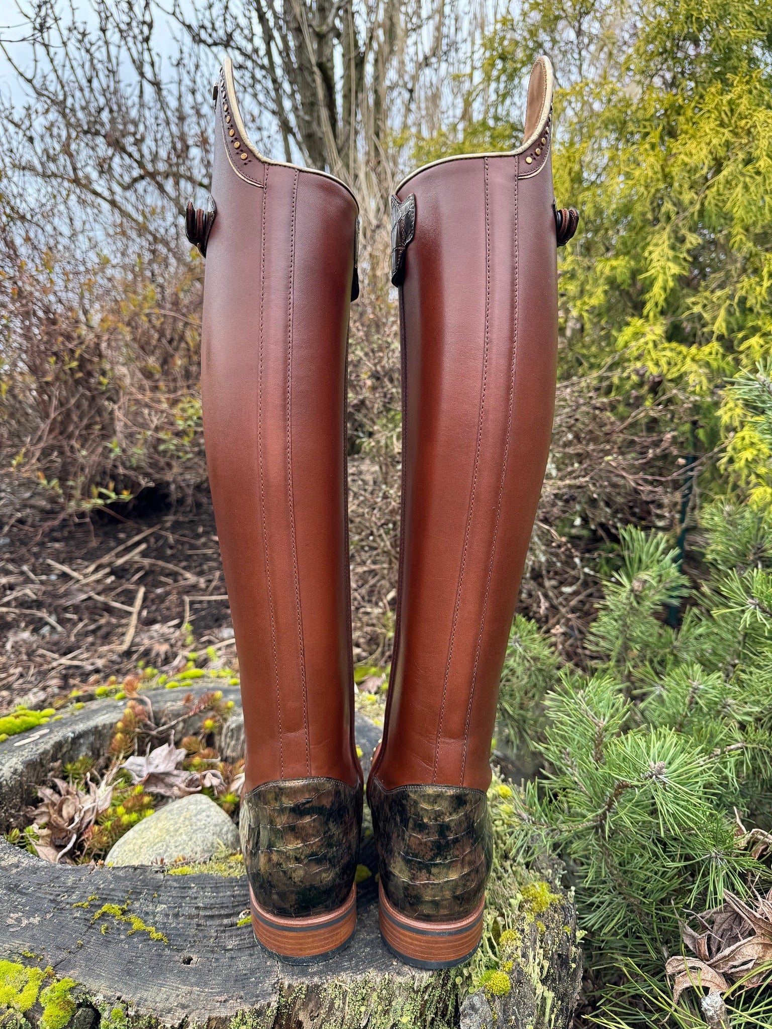 Custom DeNiro Tintoretto Dressage Boot - Vintage Brandy with Lucidi Sfumato