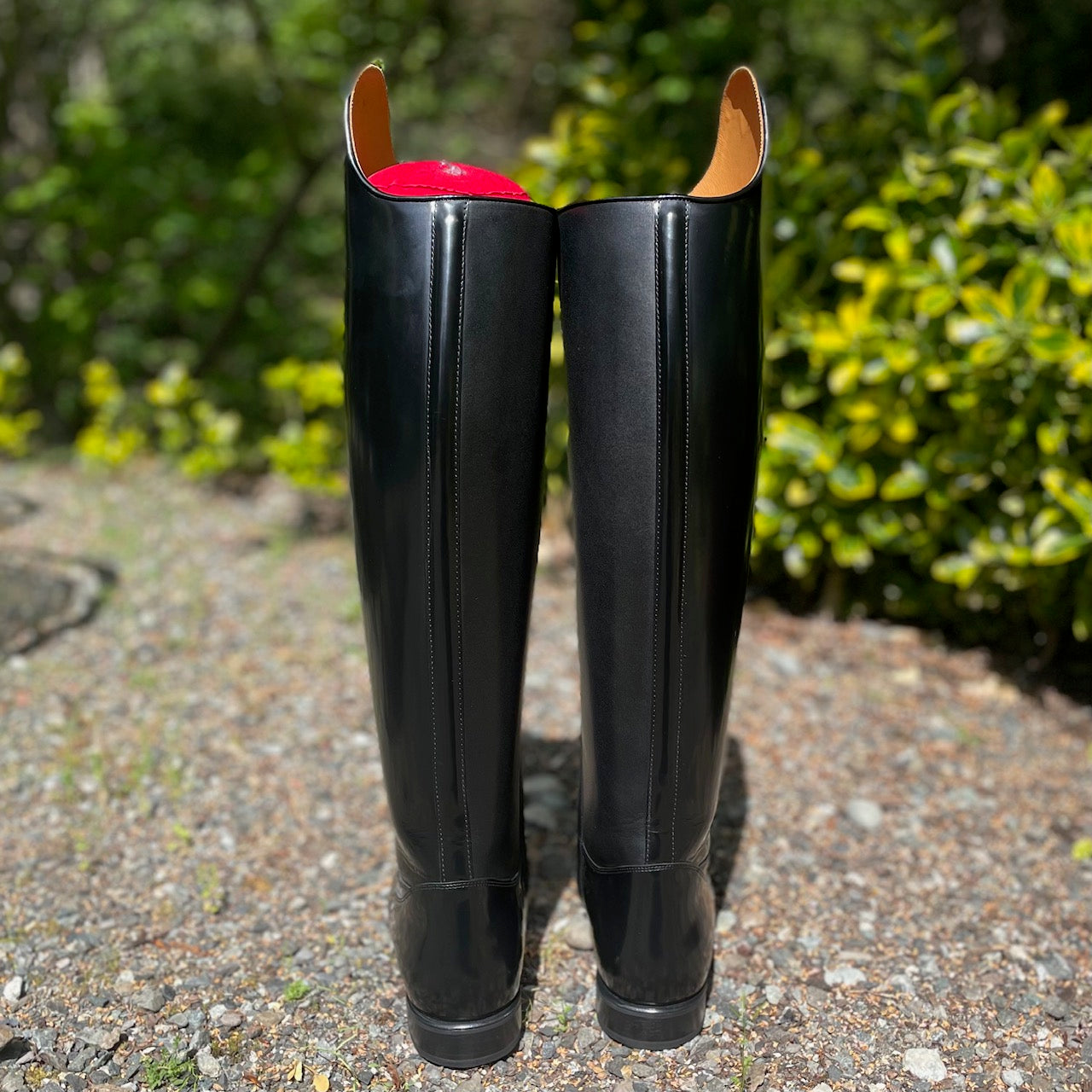 DeNiro Raffaello Dressage Boot - Brushed Black with M5 Swarovski Emblem