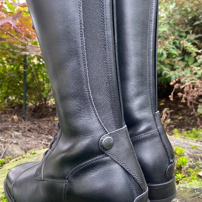 DeNiro Tricolore Ionio Lace Up Tall Boot - Black - 37 MC/XS