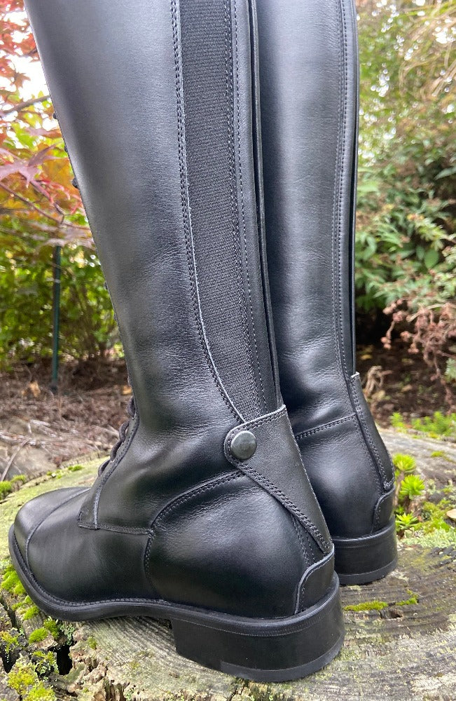 DeNiro Tricolore Ionio Lace Up Tall Boot - Black - 37 MC/XS