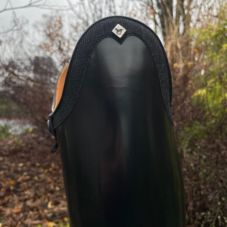 Custom DeNiro Bellini Dressage Boot - Brushed Black with Iride Rondine