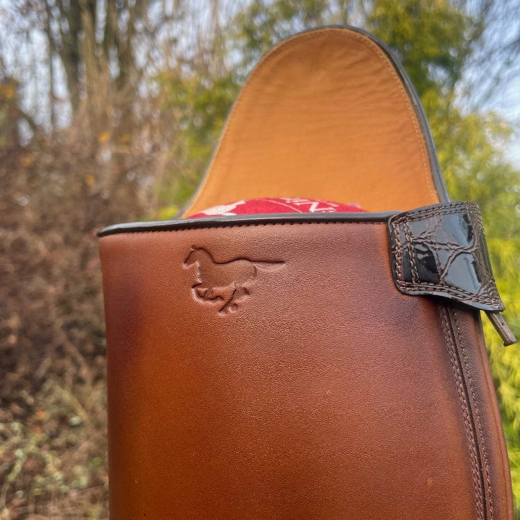 Custom DeNiro Volta Dressage Boot - Oxford Vintage with Lucidi Moka Rondine