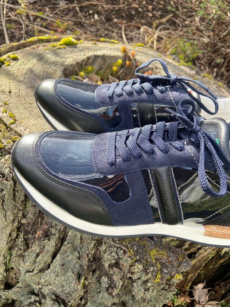 Custom Deniro Viceversa Sneaker Shoe - Brushed Navy - 44