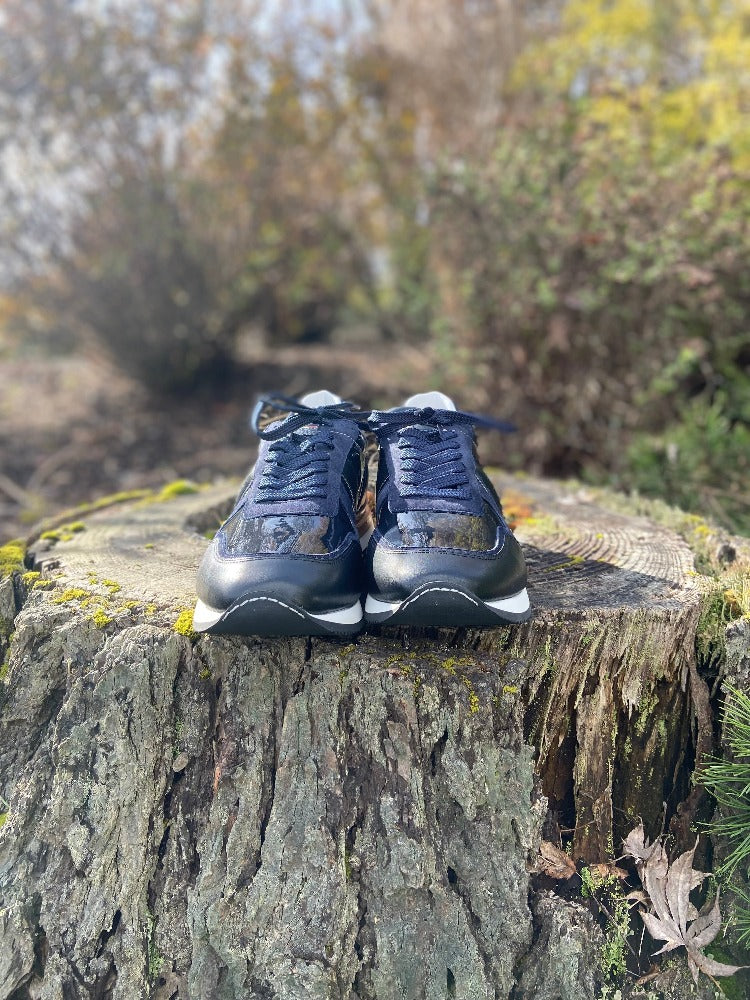 Custom Deniro Viceversa Sneaker Shoe - Brushed Navy - 44