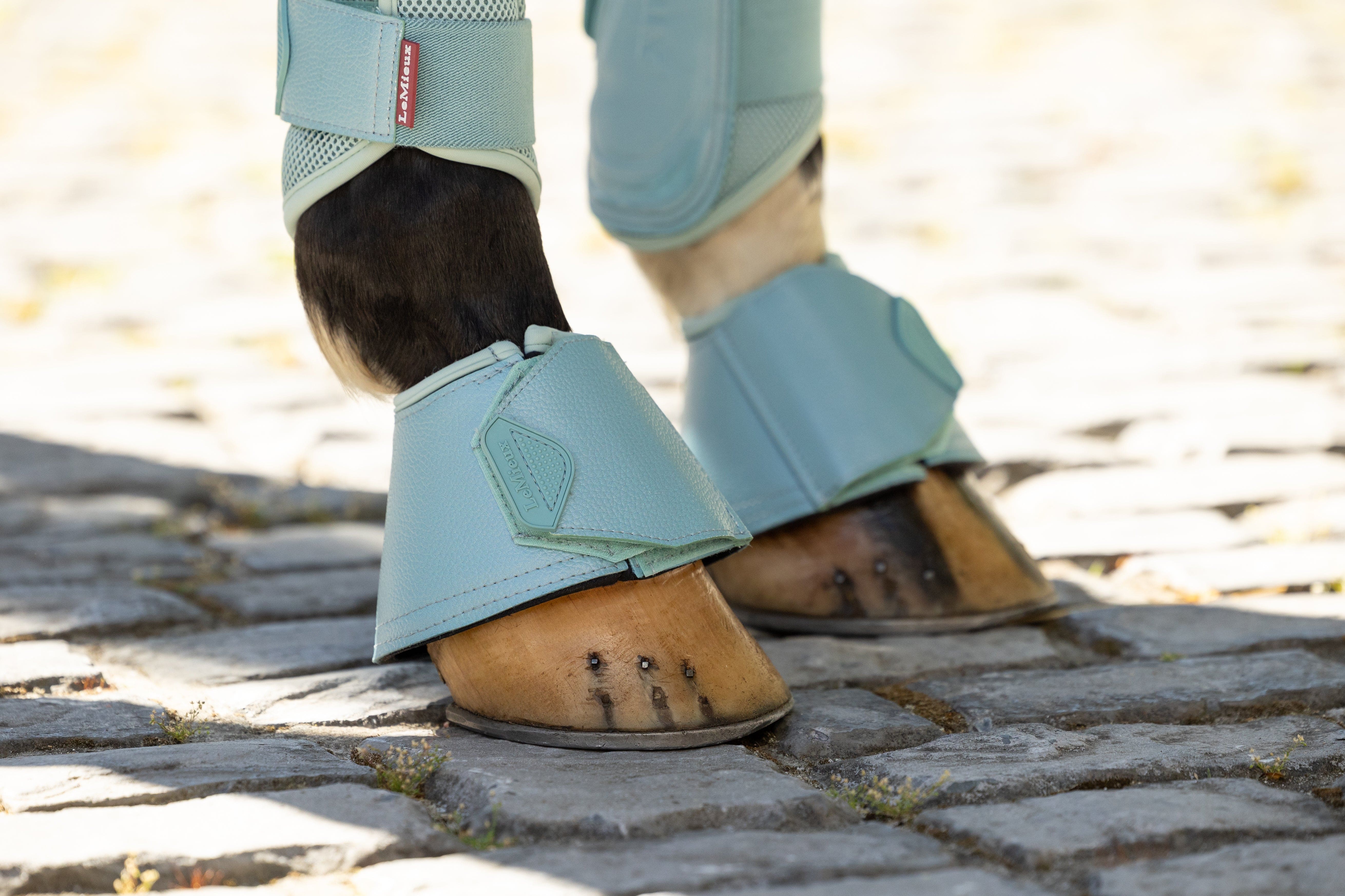 LeMieux Arika Wrap Bell Boots - Aqua
