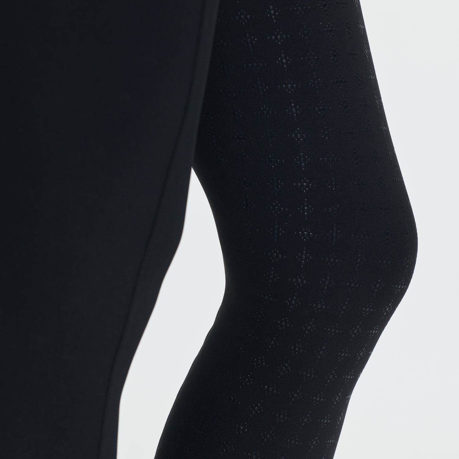 Black tights on a white background