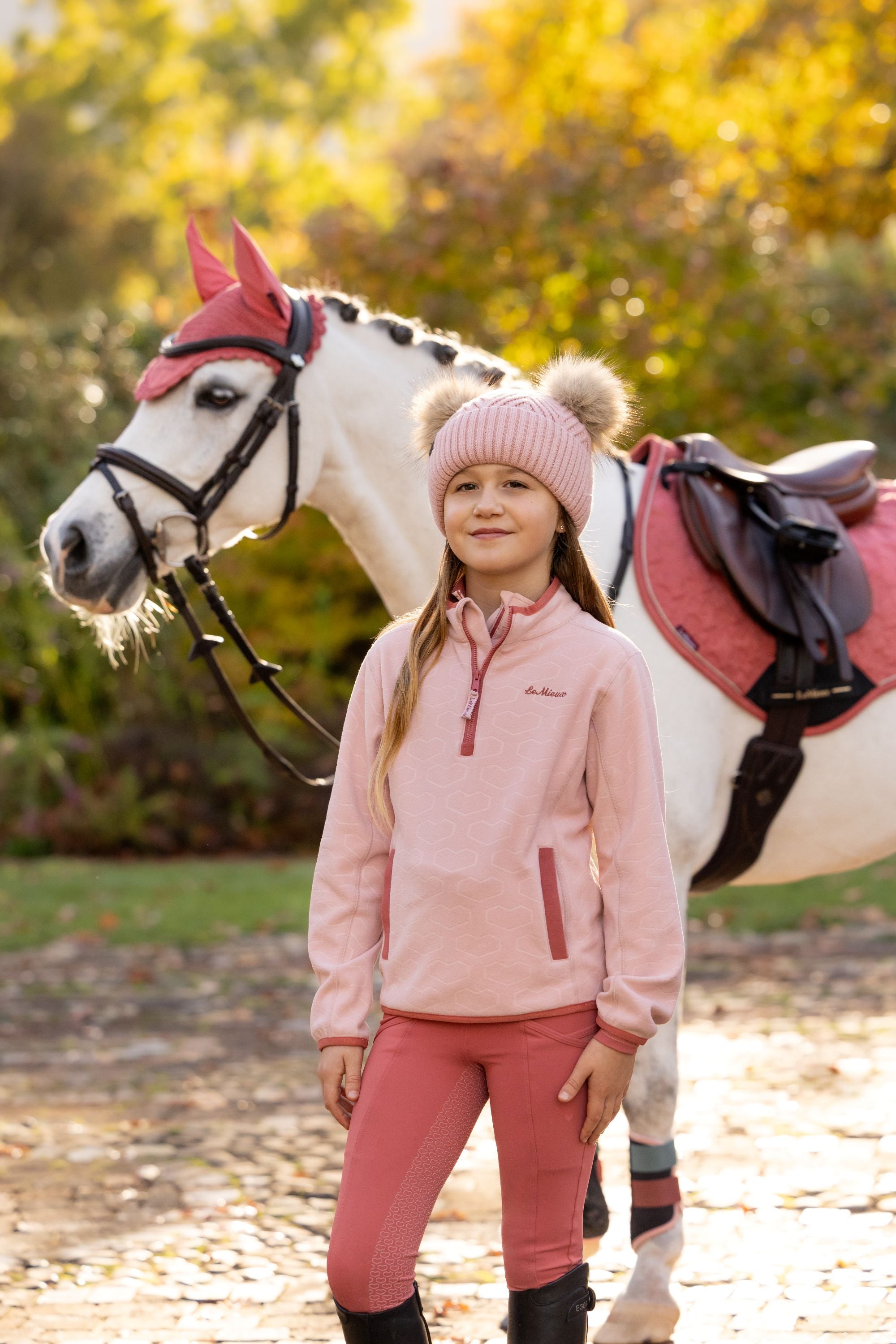 LeMieux Mini Juniors Maggie Quarter Zip Fleece Sweatshirt