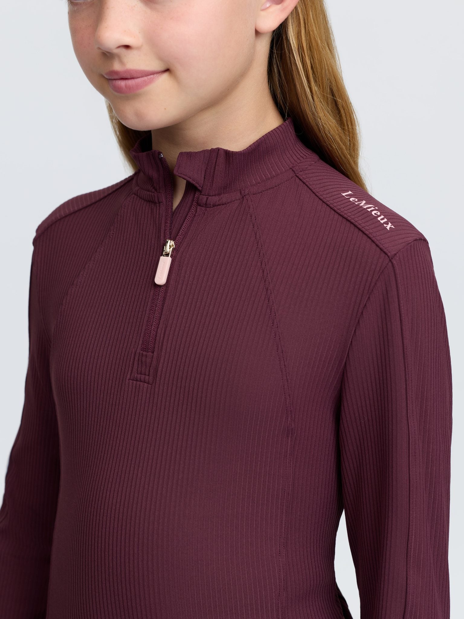 LeMieux Junior Raye Ribbed Base Layer Shirt