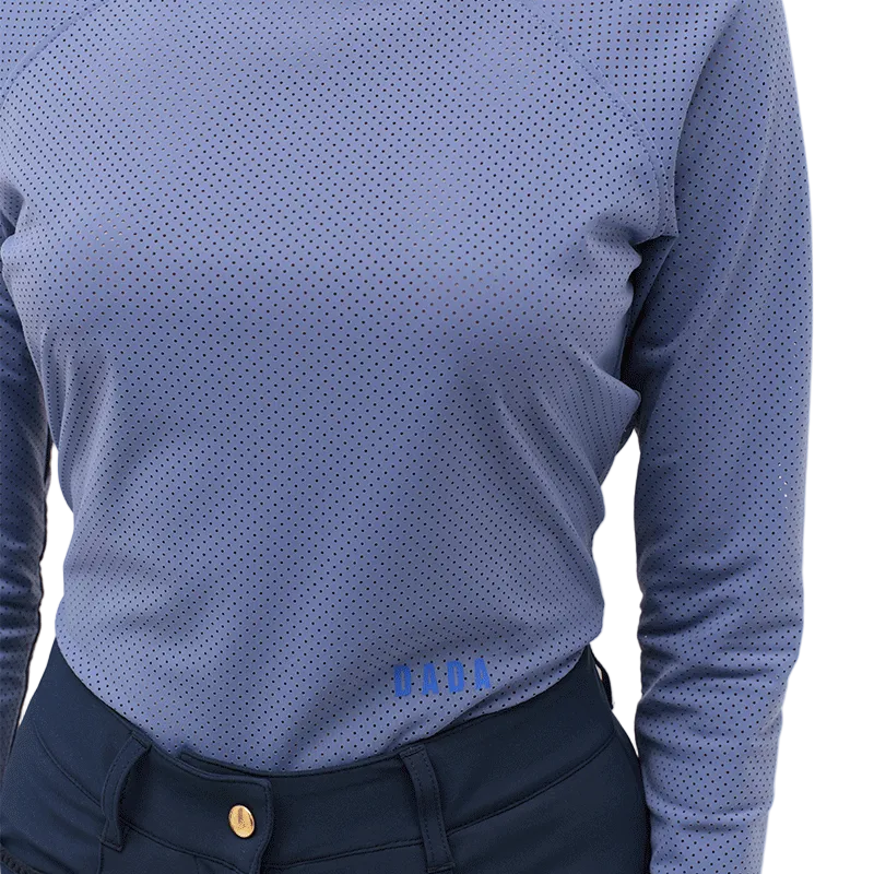 DADA Sport Jazz Long Sleeve Mesh Technical Riding Shirt Storm Blue