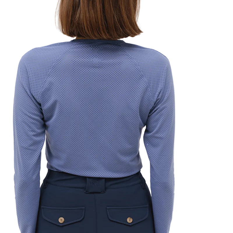 DADA Sport Jazz Long Sleeve Mesh Technical Riding Shirt Storm Blue
