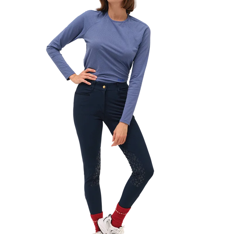 DADA Sport Jazz Long Sleeve Mesh Technical Riding Shirt Storm Blue