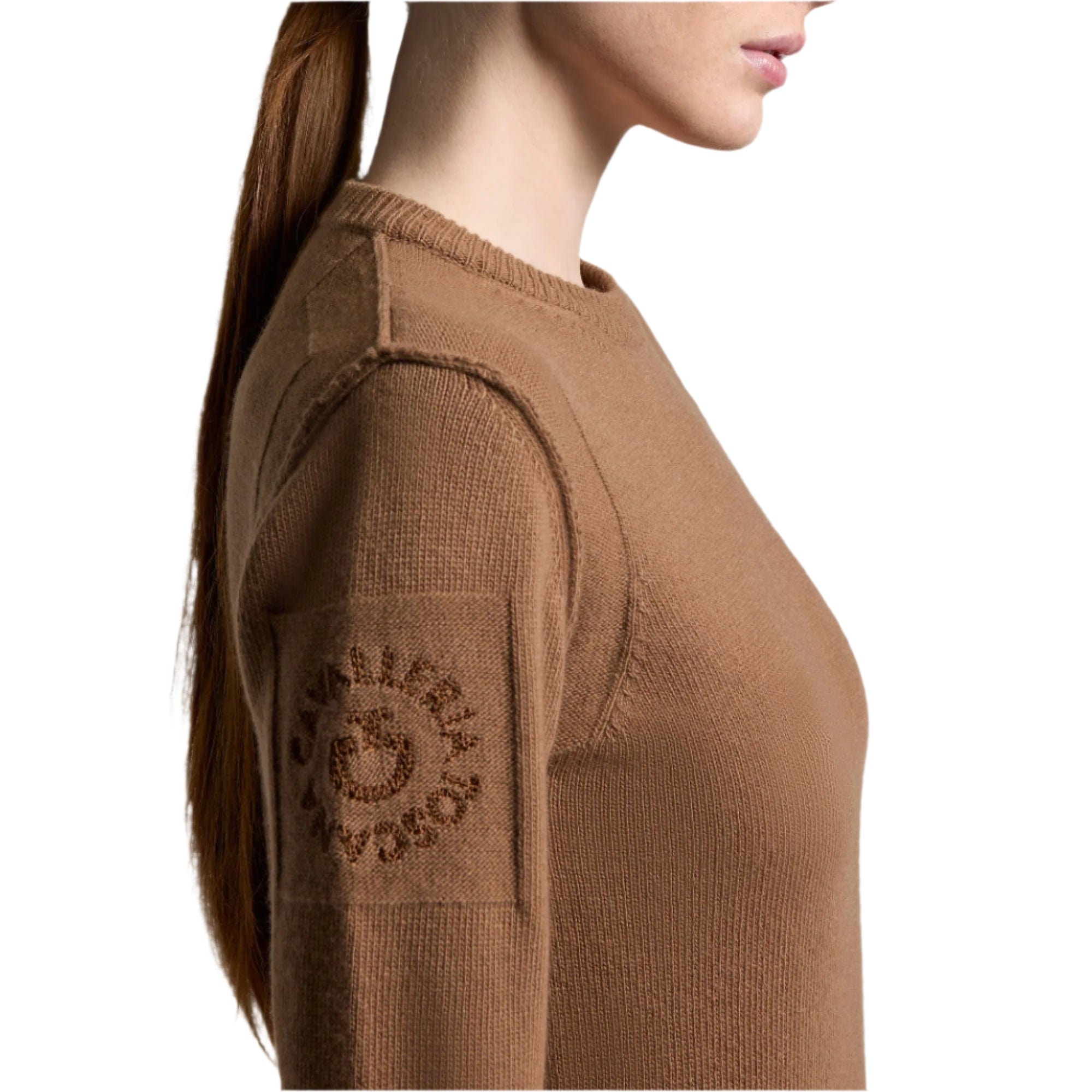 Cavalleria Toscana Pure Wool Crew Neck Sweater camel