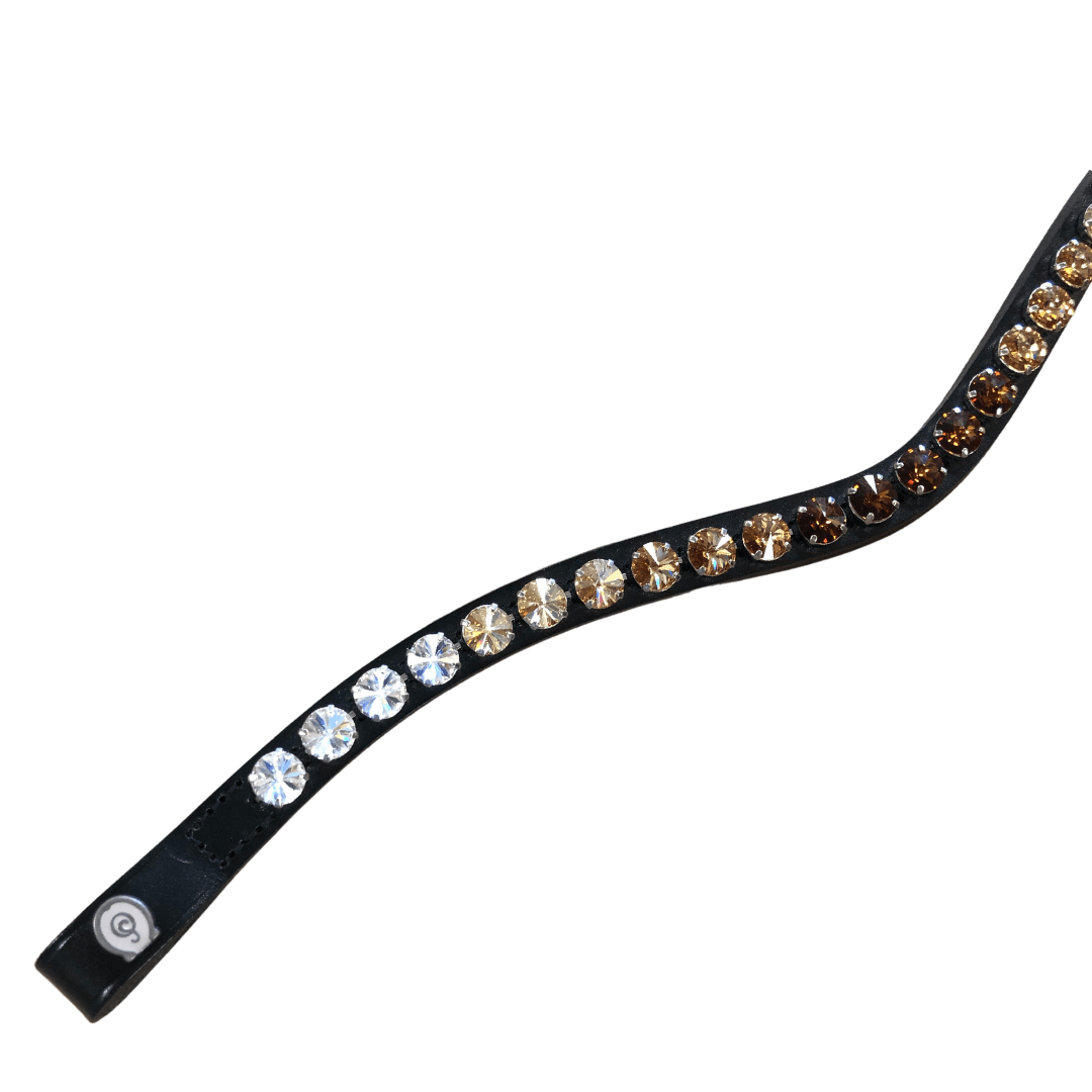 Otto Schumacher Browband - 10mm Rivoli - Fade Ombre