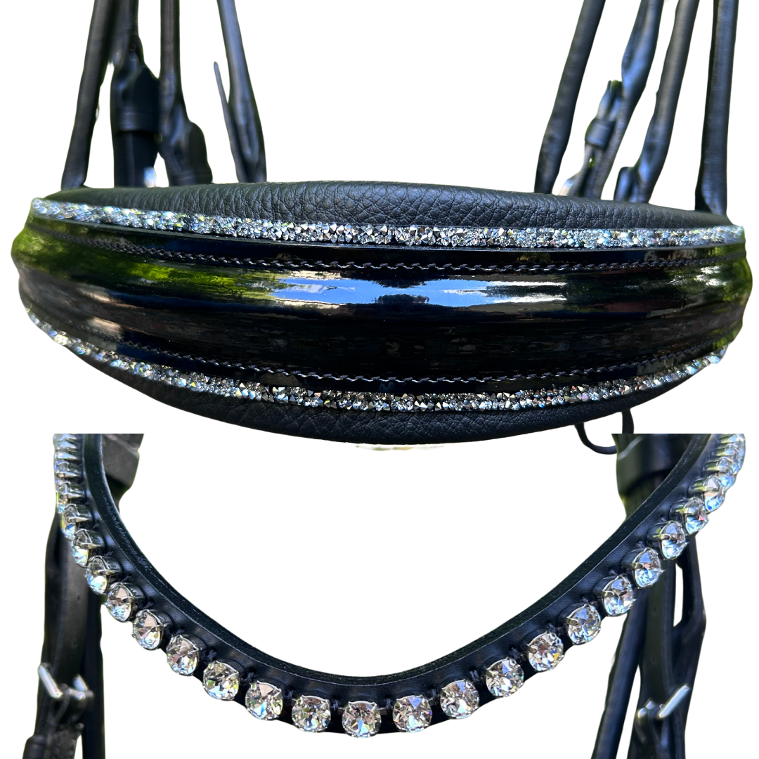 Otto Schumacher Munchen Feel Good Roundstyled Double Bridle - Patent Black