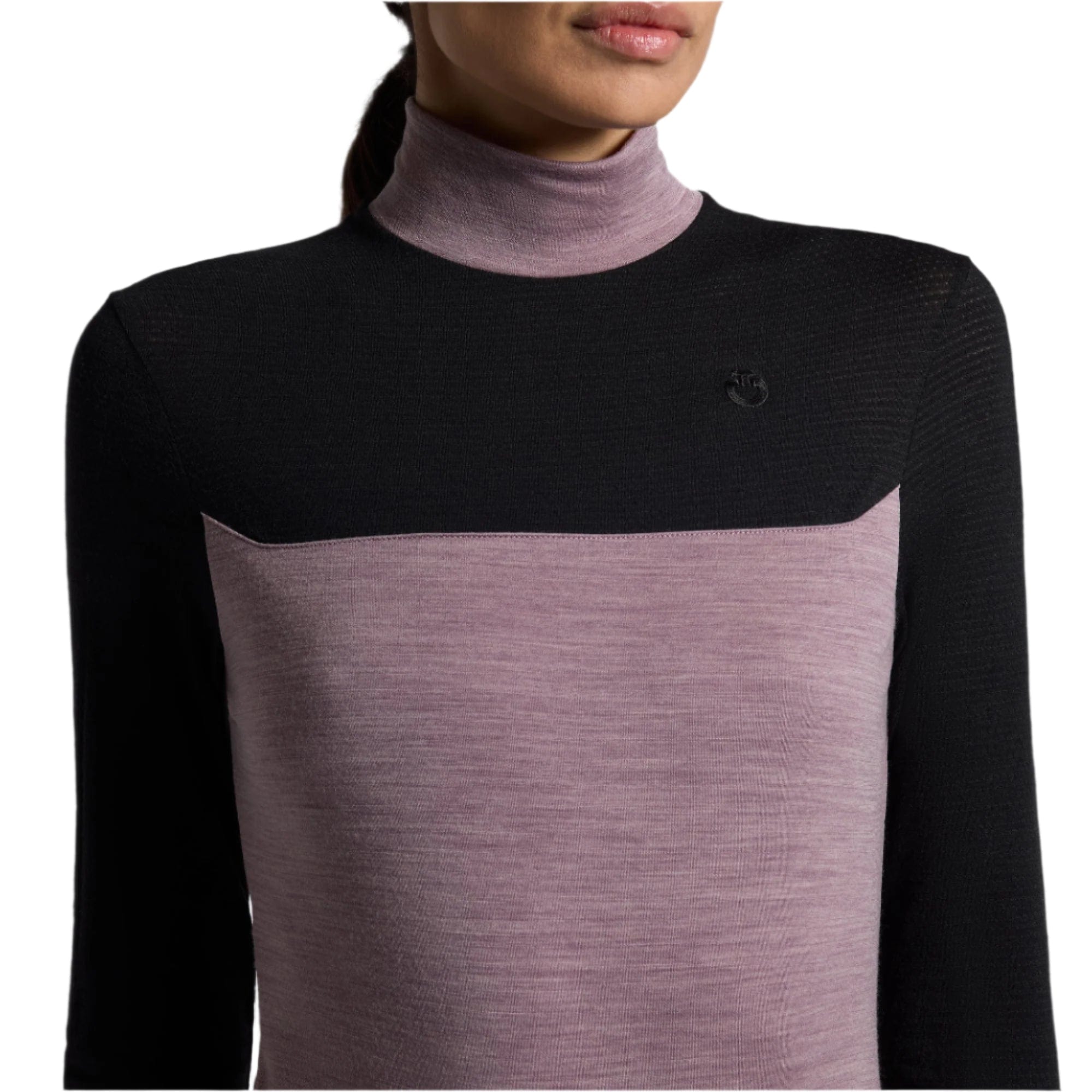 Cavalleria Toscana Long Sleeve Tech Wool Turtleneck Training Polo