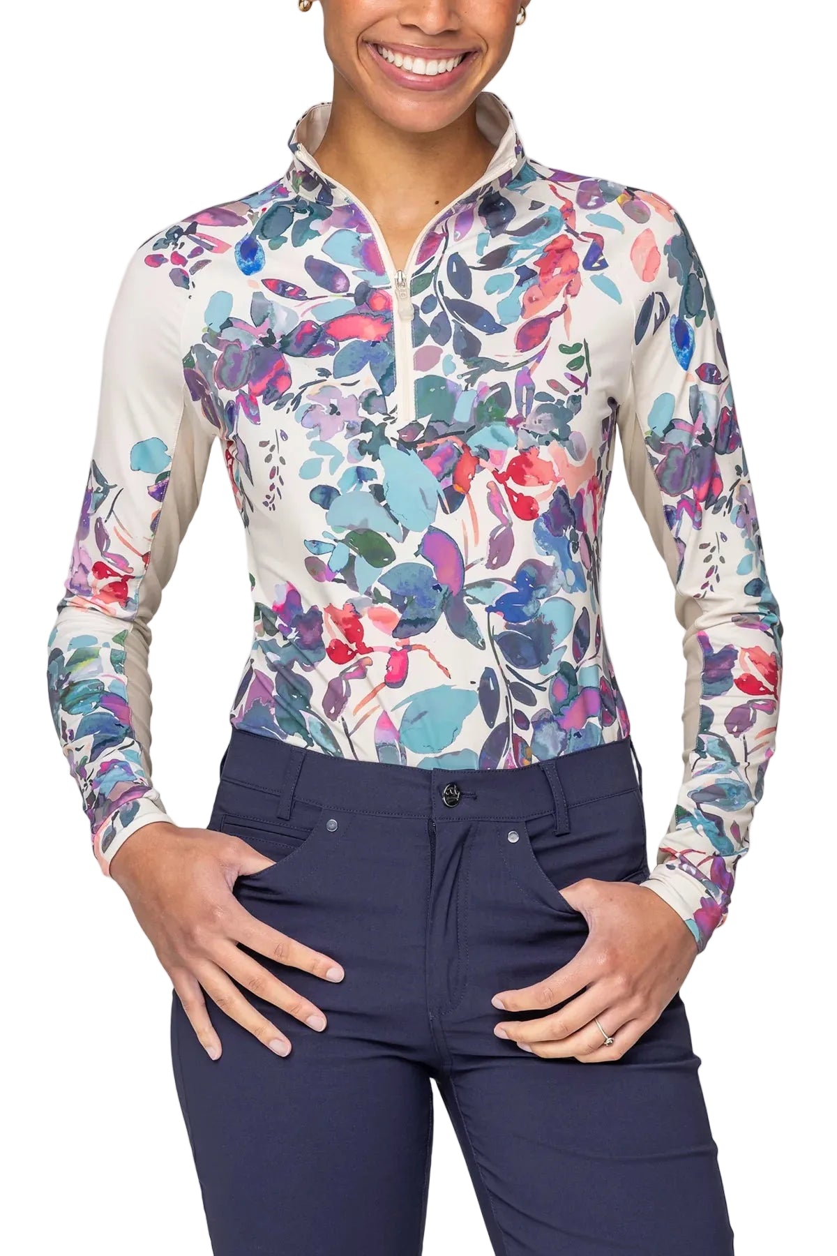 Kastel Denmark Long Sleeve 1/4 Zip Sun Shirt