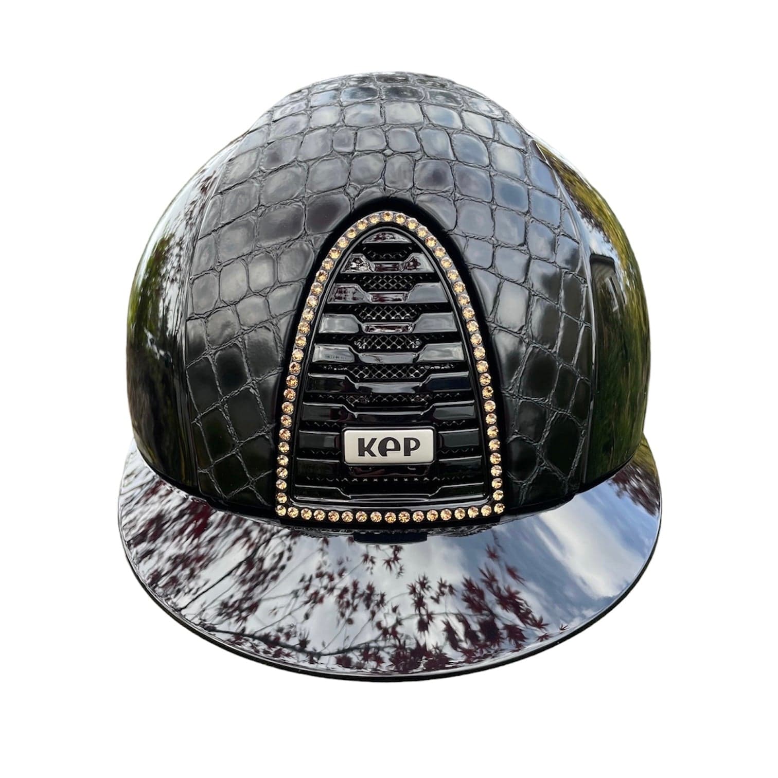 Custom KEP Cromo 2.0 - Polish Metal Black With Cocco Black Front Insert