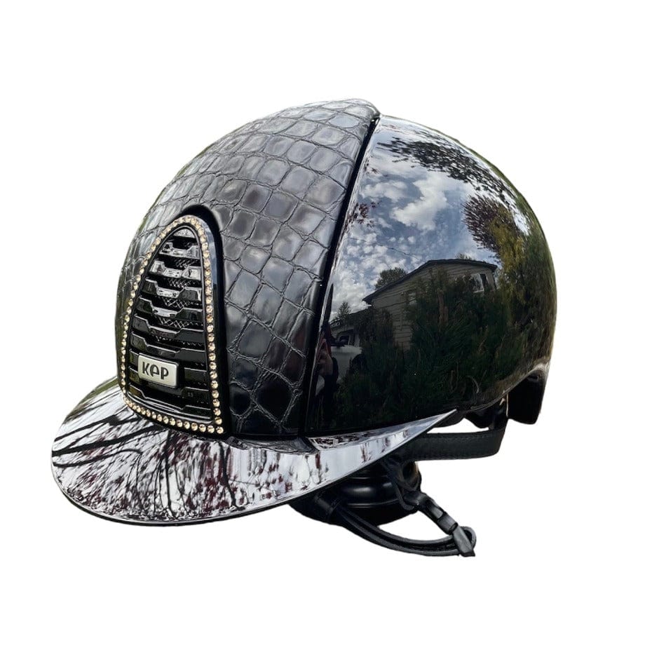 Custom KEP Cromo 2.0 - Polish Metal Black With Cocco Black Front Insert