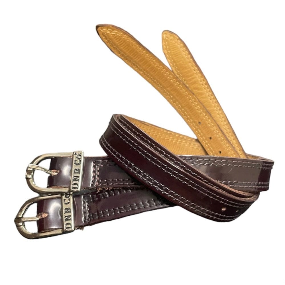 DeNiro Spur Straps Silver Buckle - Brushed Burgundy