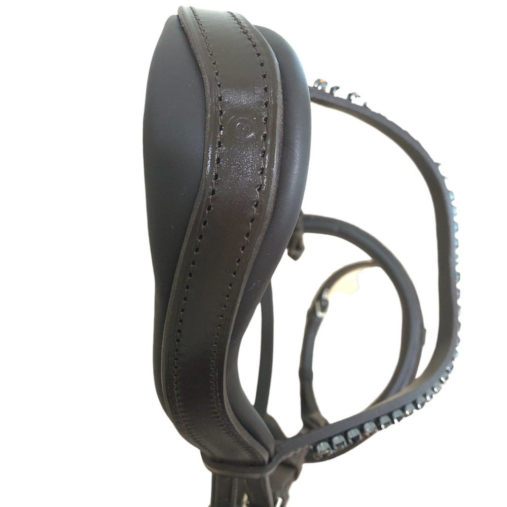 Otto Schumacher Elegant Snaffle Bridle Brown with Nubuk Garden - Horse