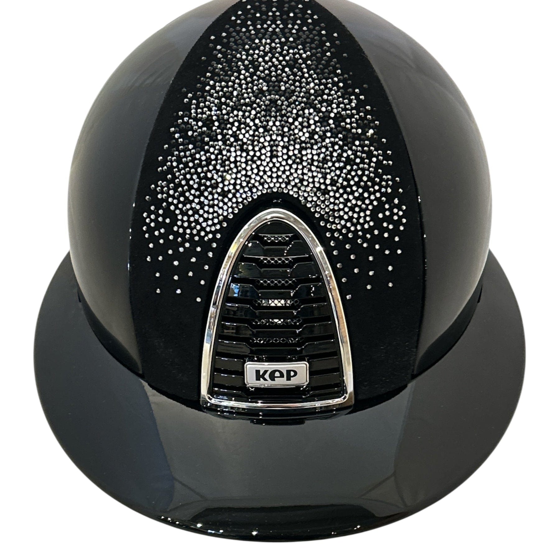 KEP Cromo 2.0 Polish Back with Black & Silver Nebula Insert Polo Brim Helmet
