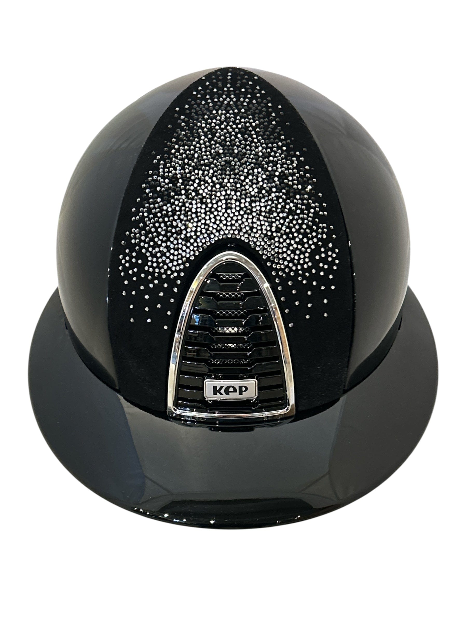 KEP Cromo 2.0 Polish Back with Black & Silver Nebula Insert Polo Brim Helmet