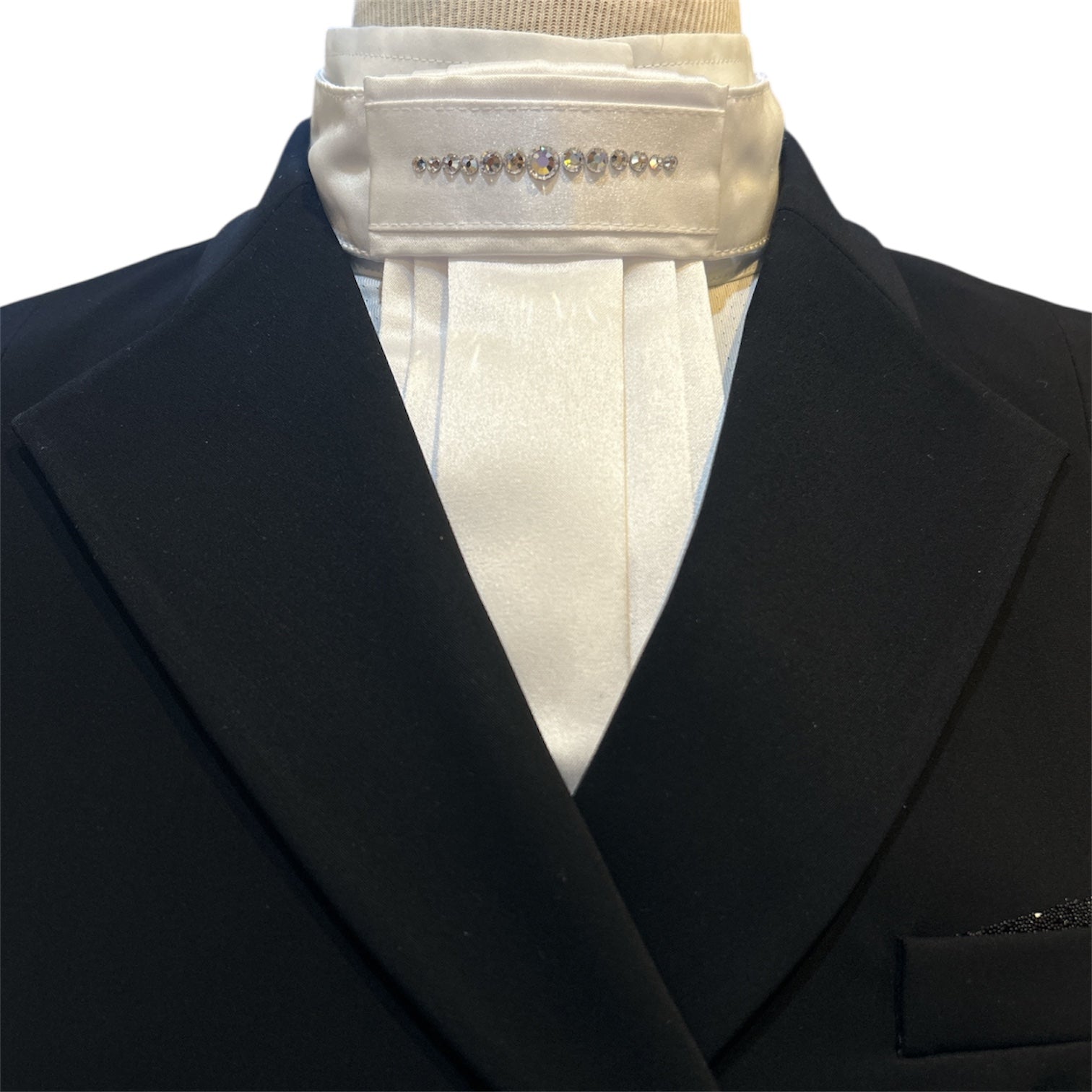 Flying Changes French Style Stock Tie - White