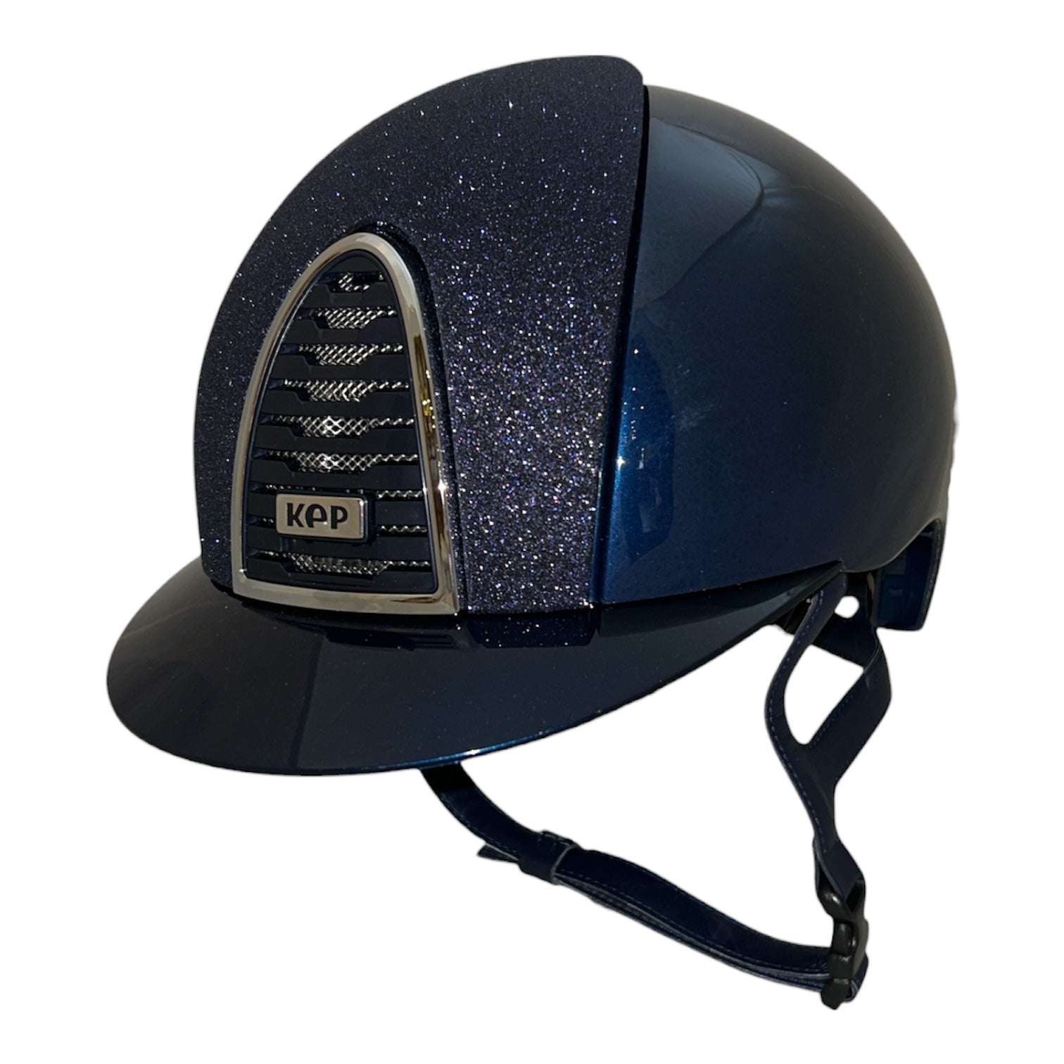KEP Cromo 2.0 Shine Blue with Star Blue Front Insert Helmet