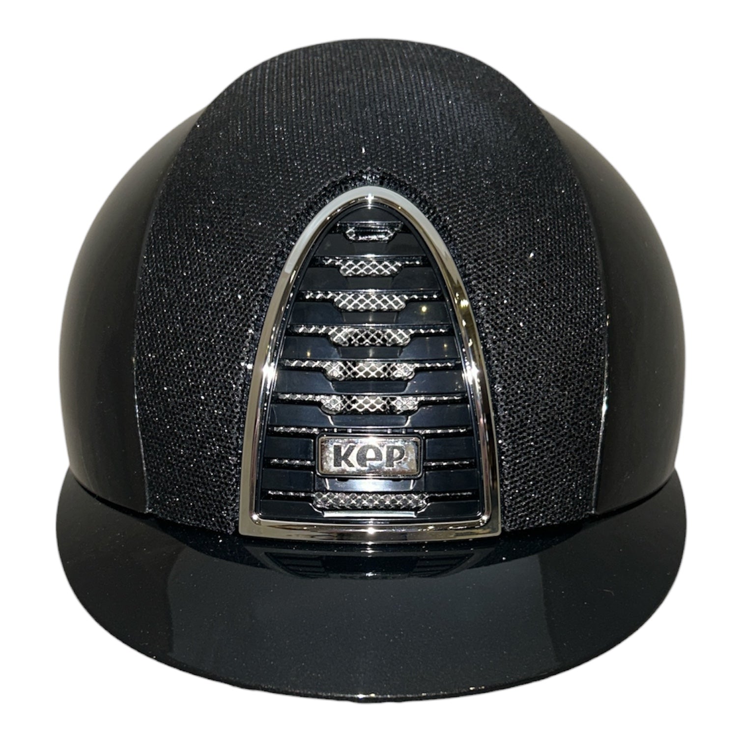 KEP Cromo 2.0 Shine Black with Glitter Black Front Insert Helmet
