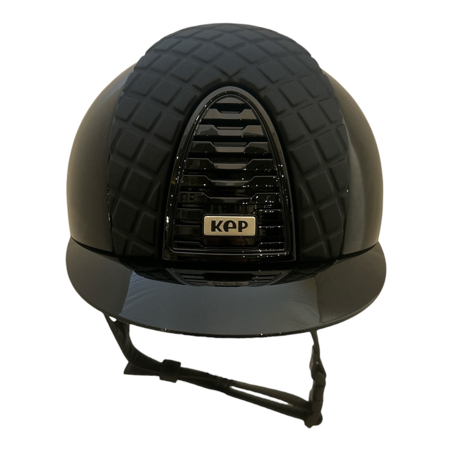KEP Cromo 2.0 Polish Black with Milano Black Front Insert Helmet