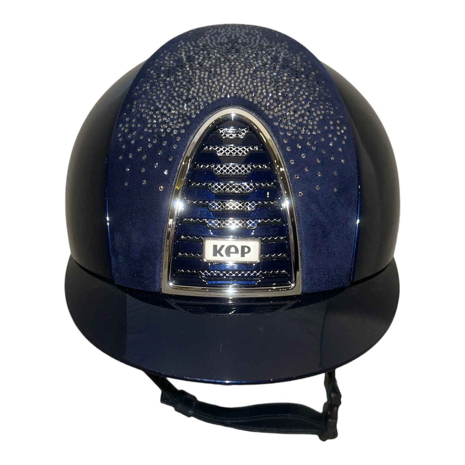 KEP Cromo 2.0 Polish Blue with Nebula Blue and Silver Front Insert Helmet