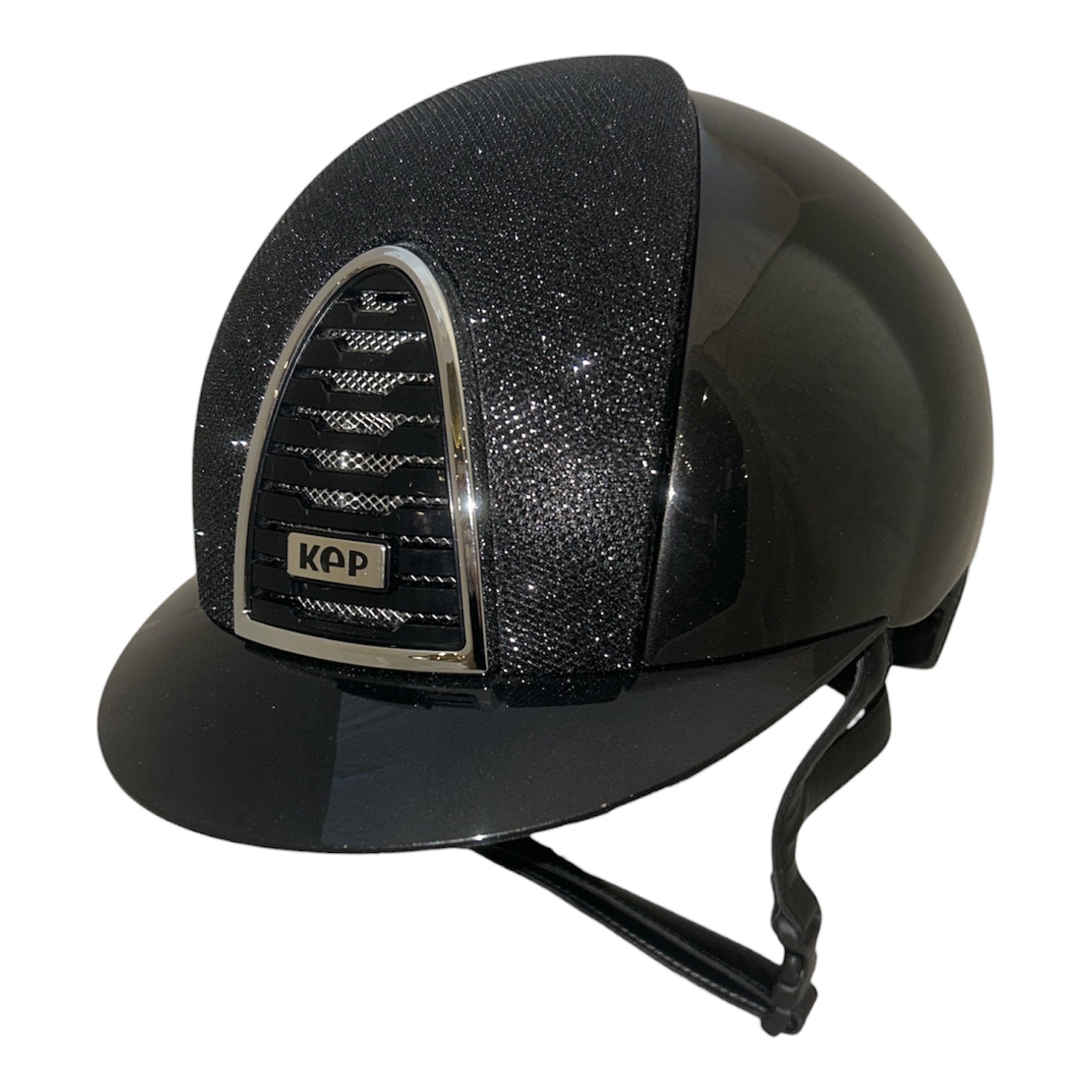 KEP Cromo 2.0 Shine Black with Luminor Black Front Insert Helmet
