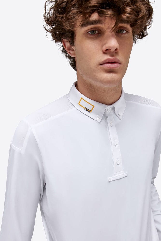 RG Men's Jersey Long Sleeve Show Shirt - White