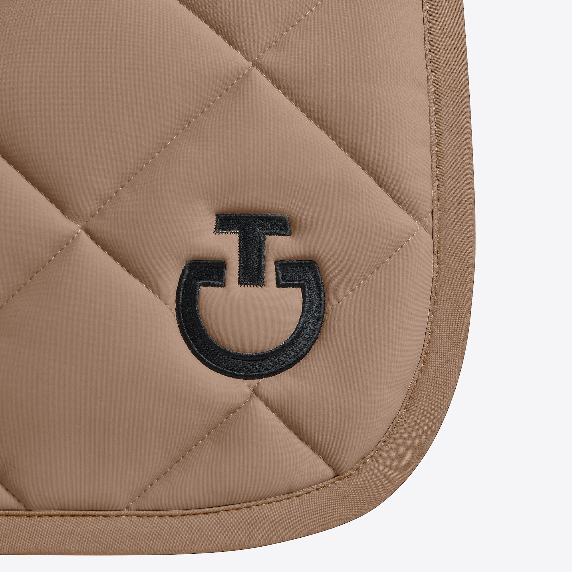 Cavalleria Toscana Diamond Quilted Jersey Dressage Saddle Pad camel