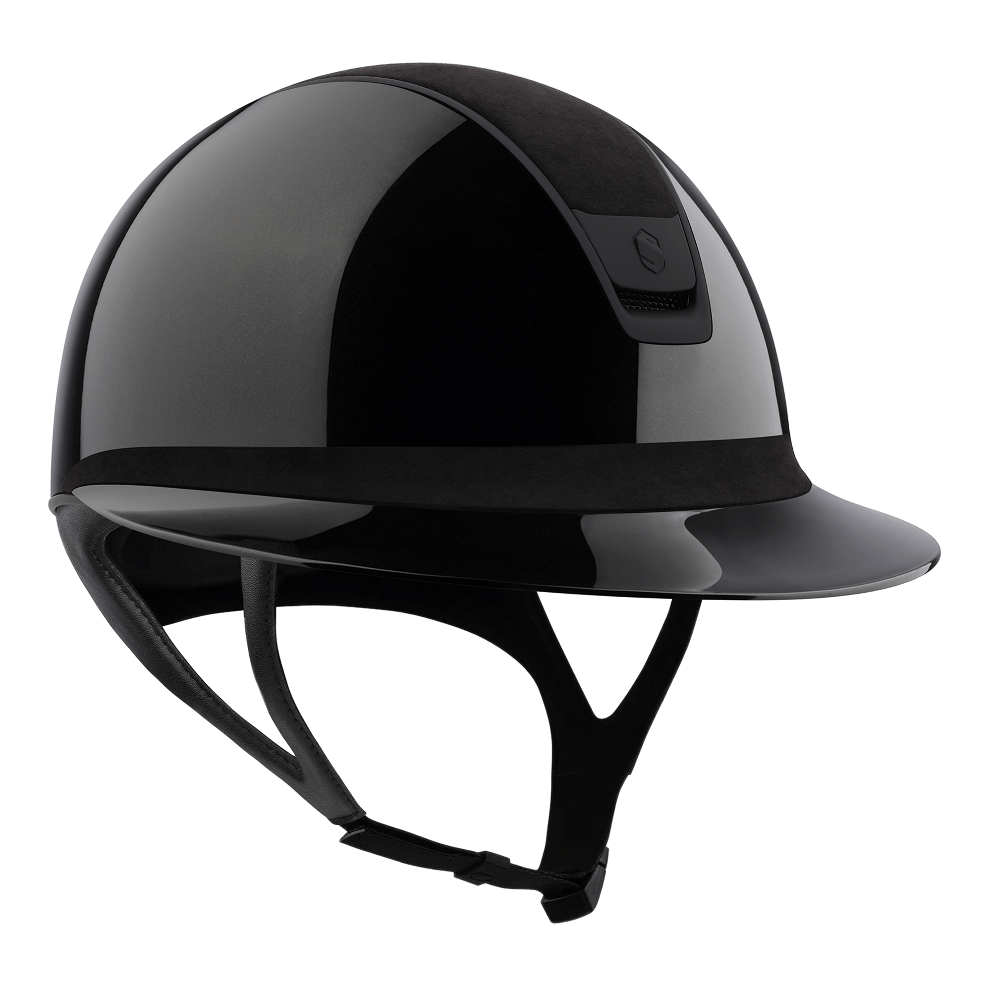 Samshield 2.0 Miss Shield Black Gloss With Alcantara Top & Matt Black Trim Shadowgloss Helmet