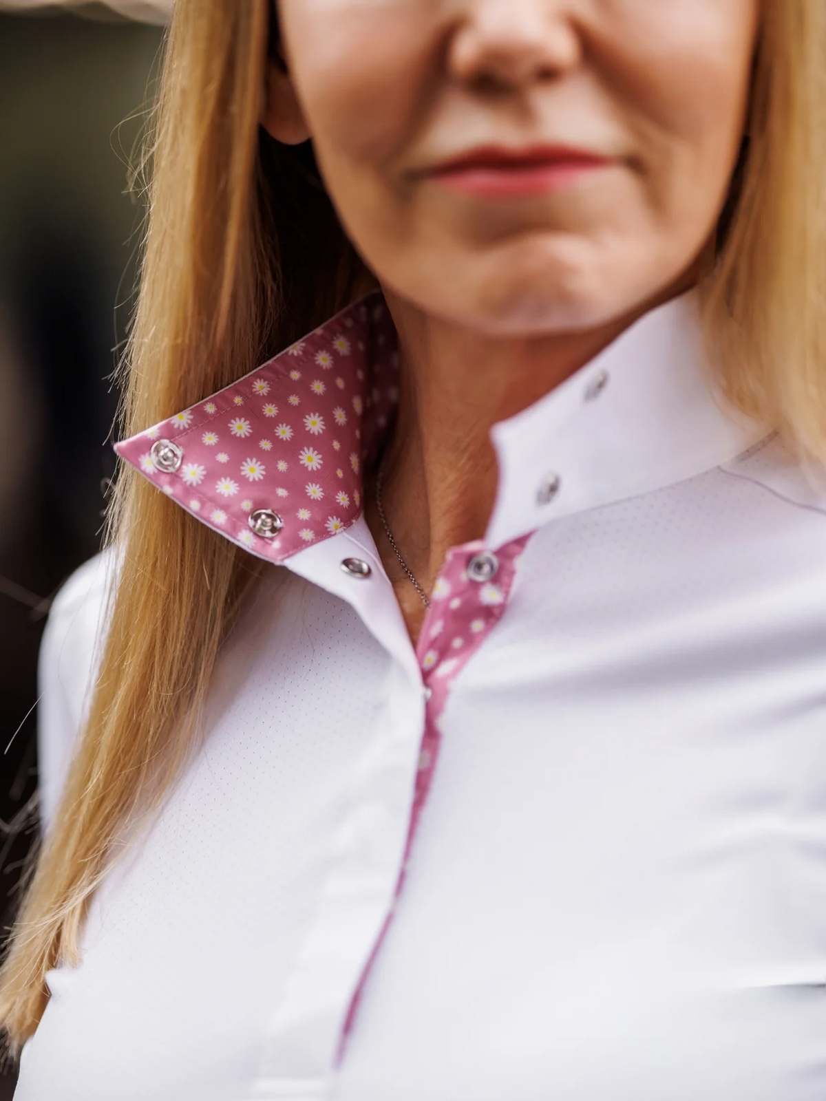 Essex Talent Yarn Wrap Collar Short Sleeve Show Shirt