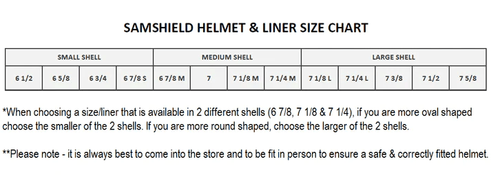 Samshield Shadowmatt Helmet - Black Line