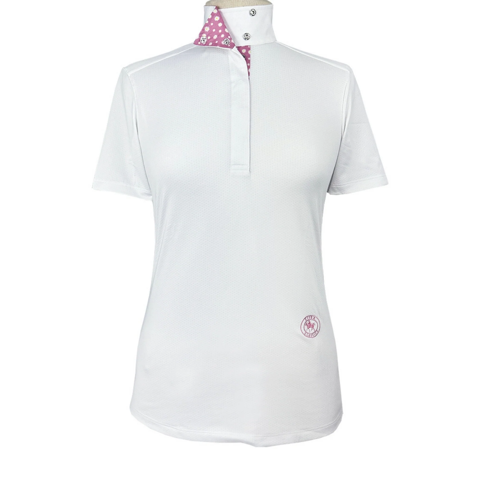 Essex Talent Yarn Wrap Collar Short Sleeve Show Shirt