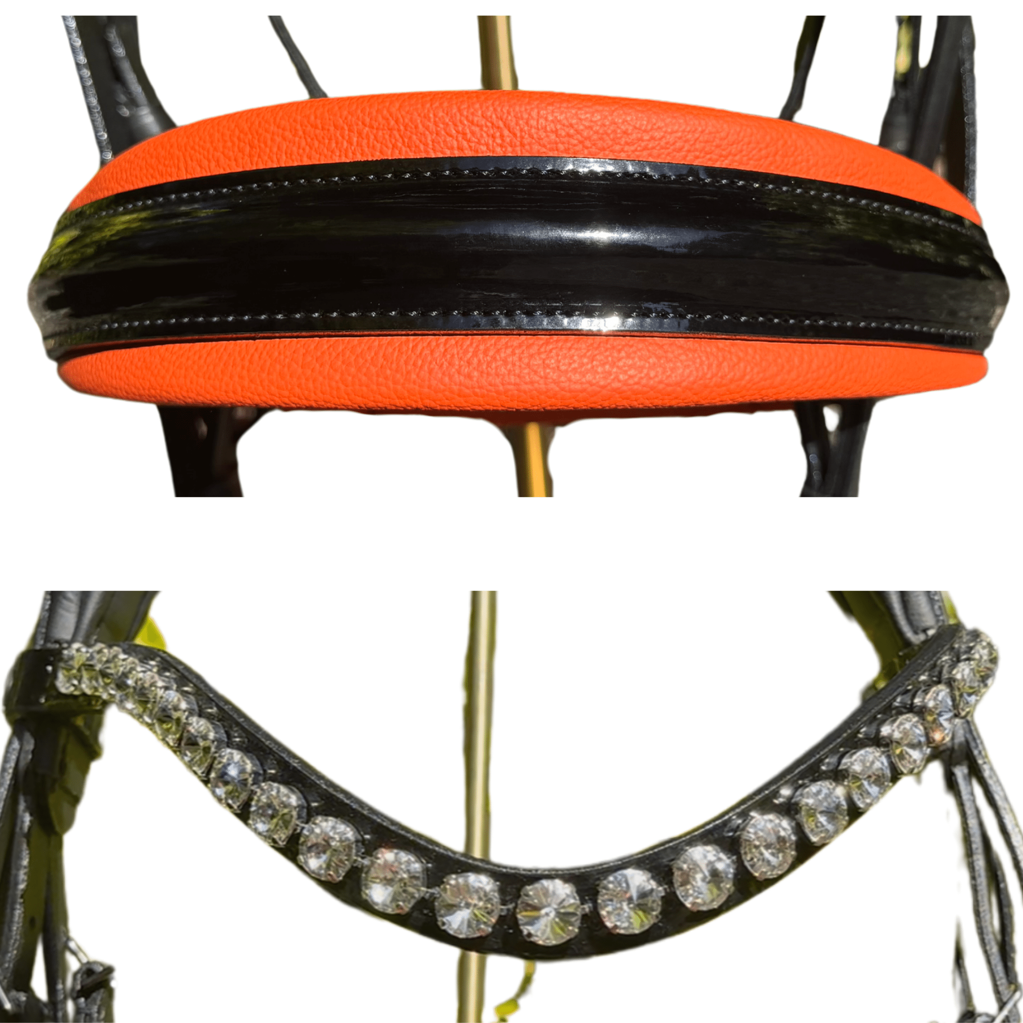 Otto Schumacher Warendorf Feel Good Flat Double Bridle with Tangerine Padding