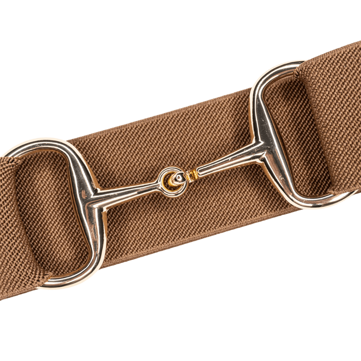 Toffee - 1.5" Gold Snaffle Equestrian Elastic Belt
