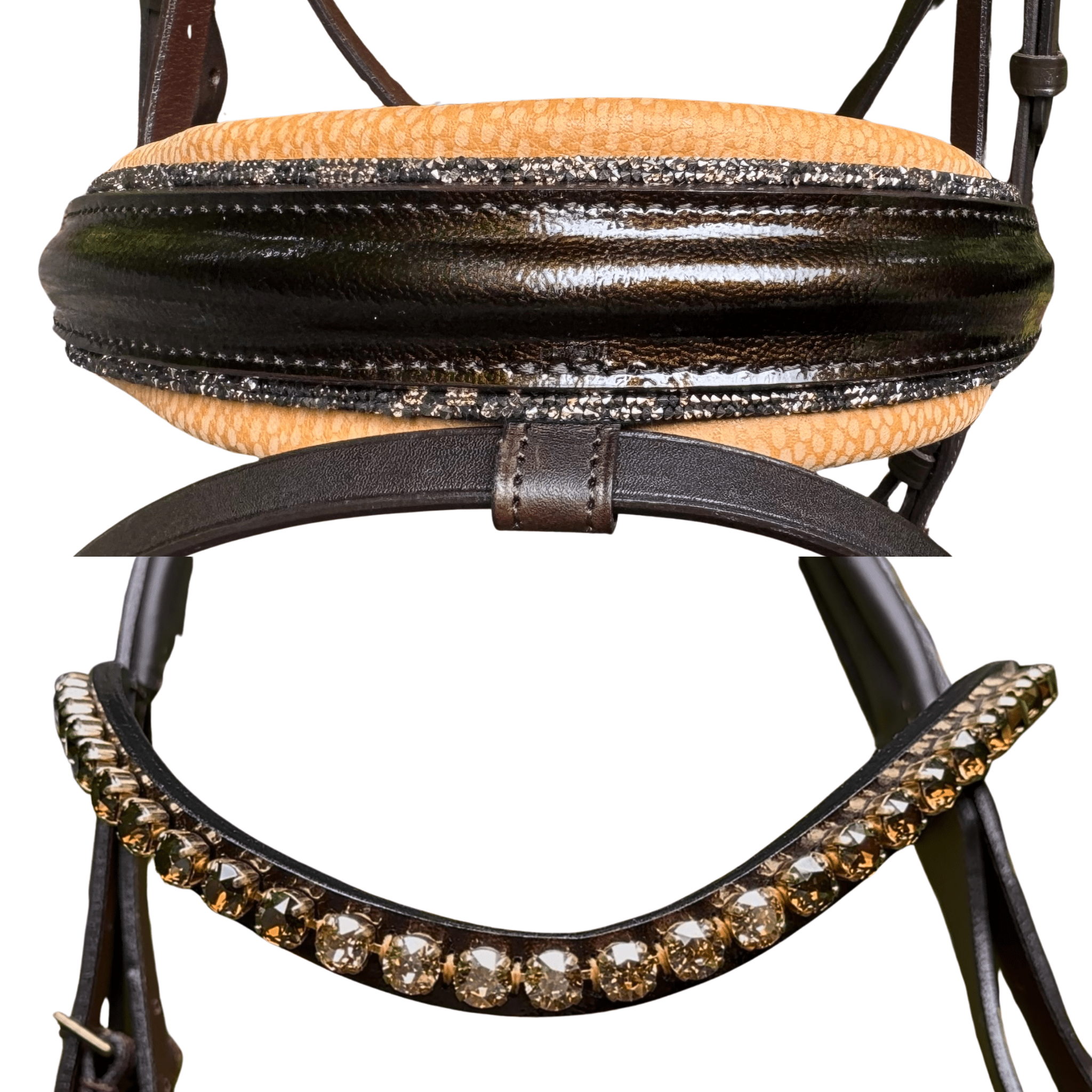 Otto Schumacher Elegant Snaffle Bridle in Chocolate Brown with Brass Hardware