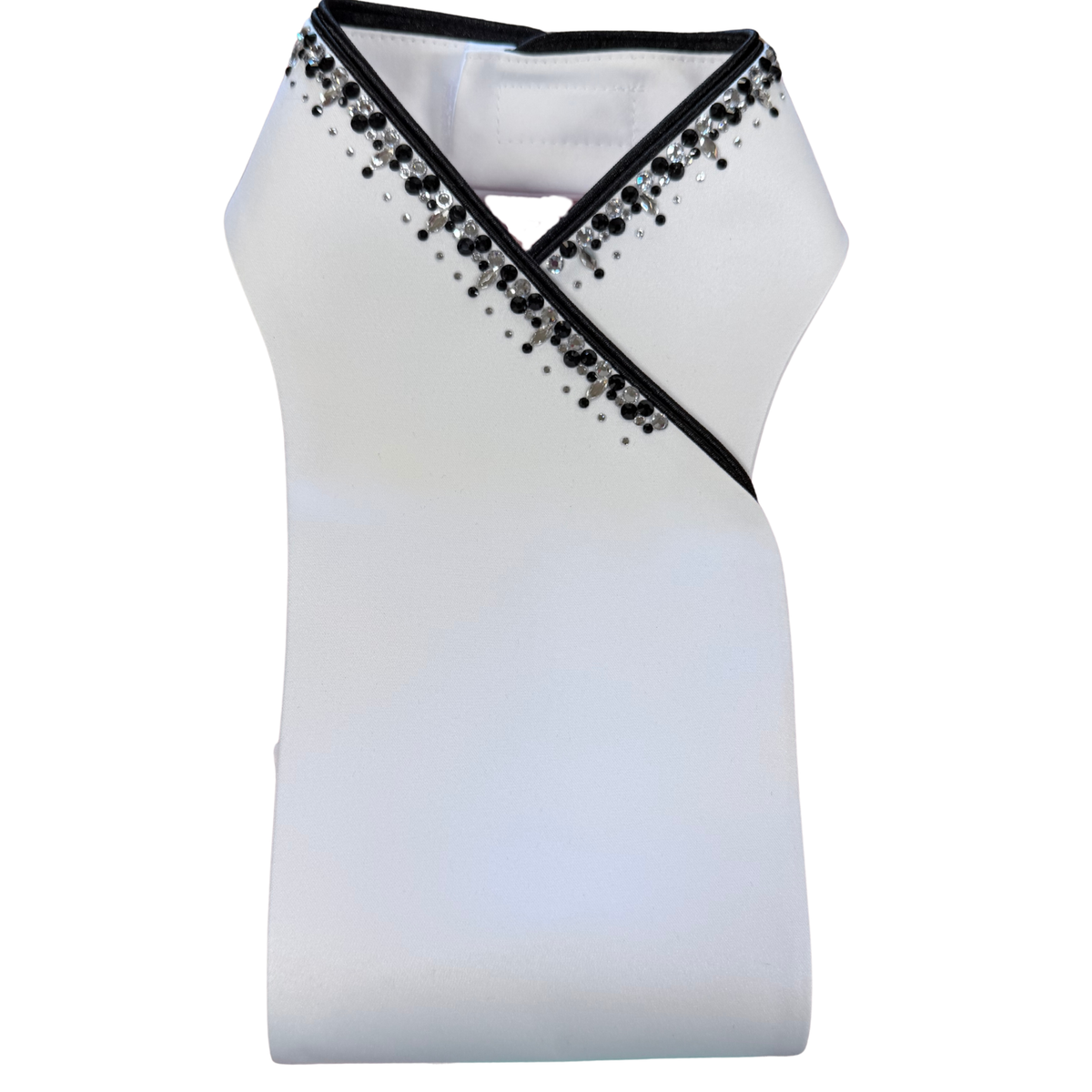 Plastronique Stock Tie Black and Silver